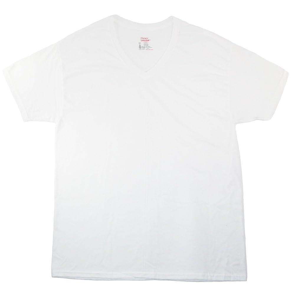 Amazon.com: Hanes Men's ComfortSoft Cotton Tagless V-Neck T